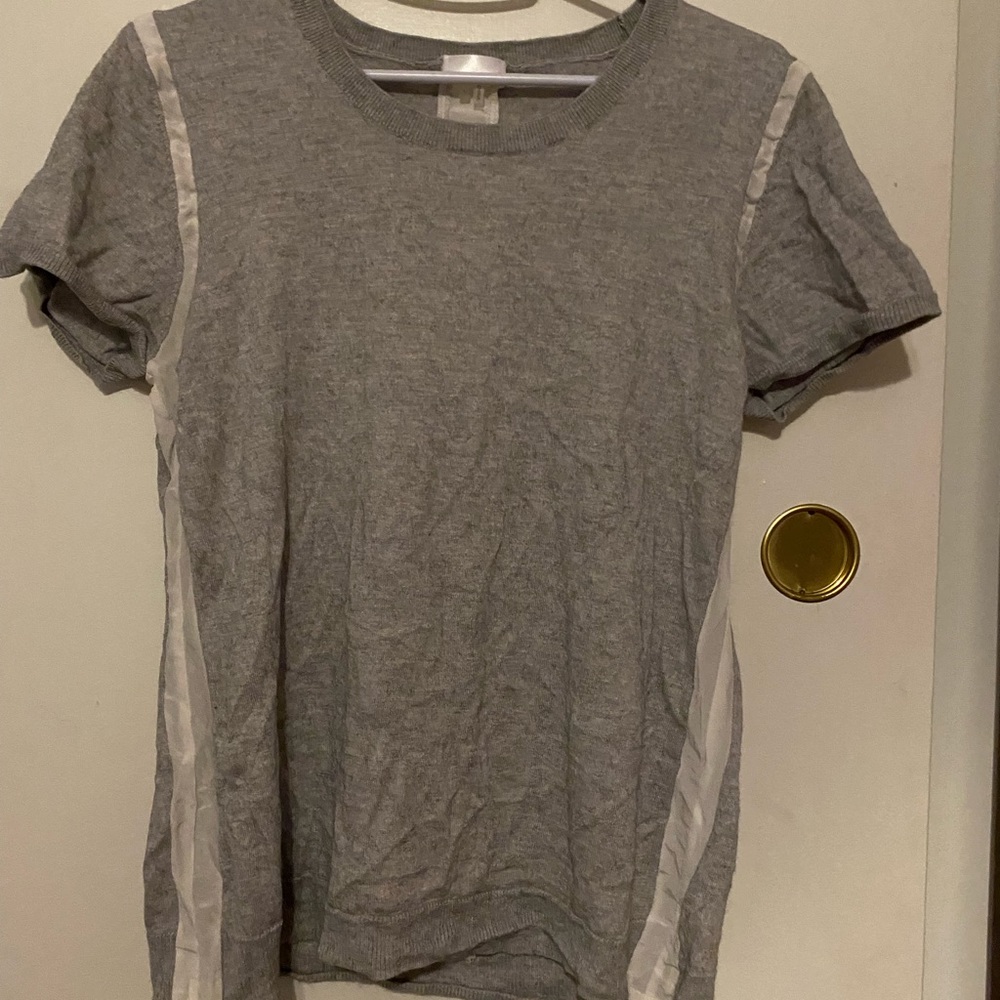 Cashmere and Silk Ecru Tee - Picture 5 of 5